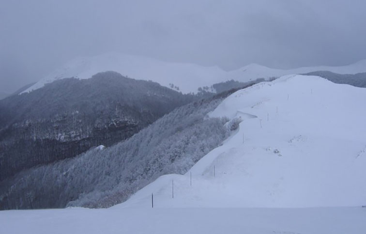 campo catino innevato