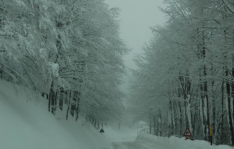 campo catino neve